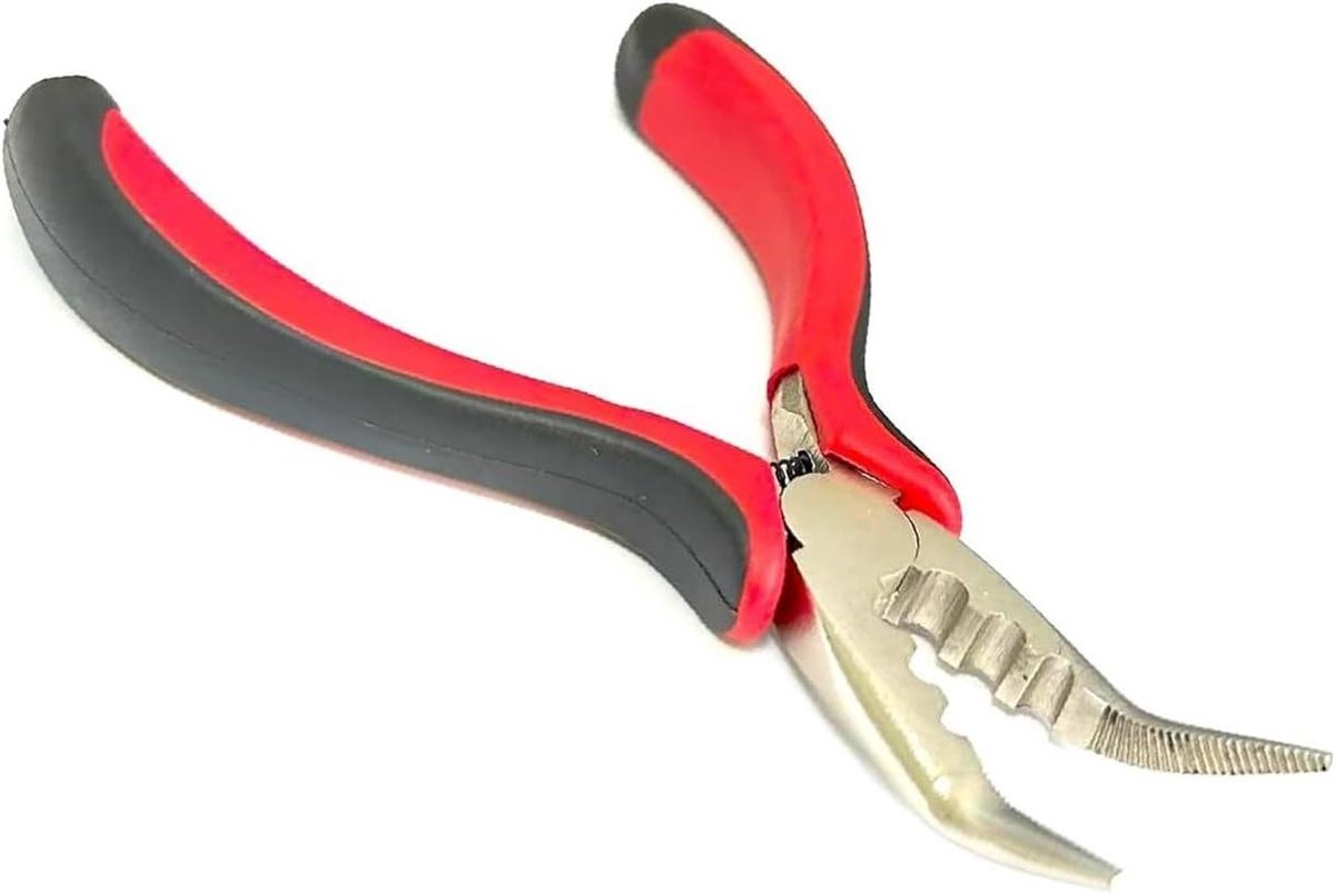 Haarverlenging Tang - Mini Tang - Haar Styling - Ergonomische Grip - 1 Stuk - Zwart-Rood