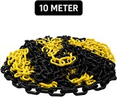 Mexxo afzetketting 10 meter - Geel / zwart - Kunststof - Binnen & buiten - Schakels 6 mm