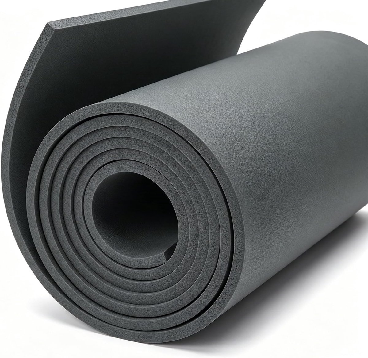Schuimplaat van 5 mm donkergrijs schuimrubber, 35 x 200 cm voor knutselen en DIY-projecten, ideaal voor kunsthandwerk en kostuums
