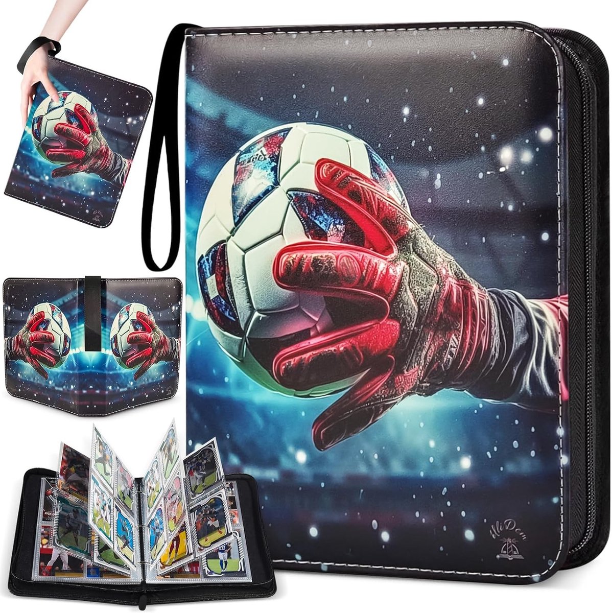 Verzamelalbum voor Voetbalkaarten - Geschikt voor 400 Kaarten met 50 Pagina's en Diverse Verzamelobjecten