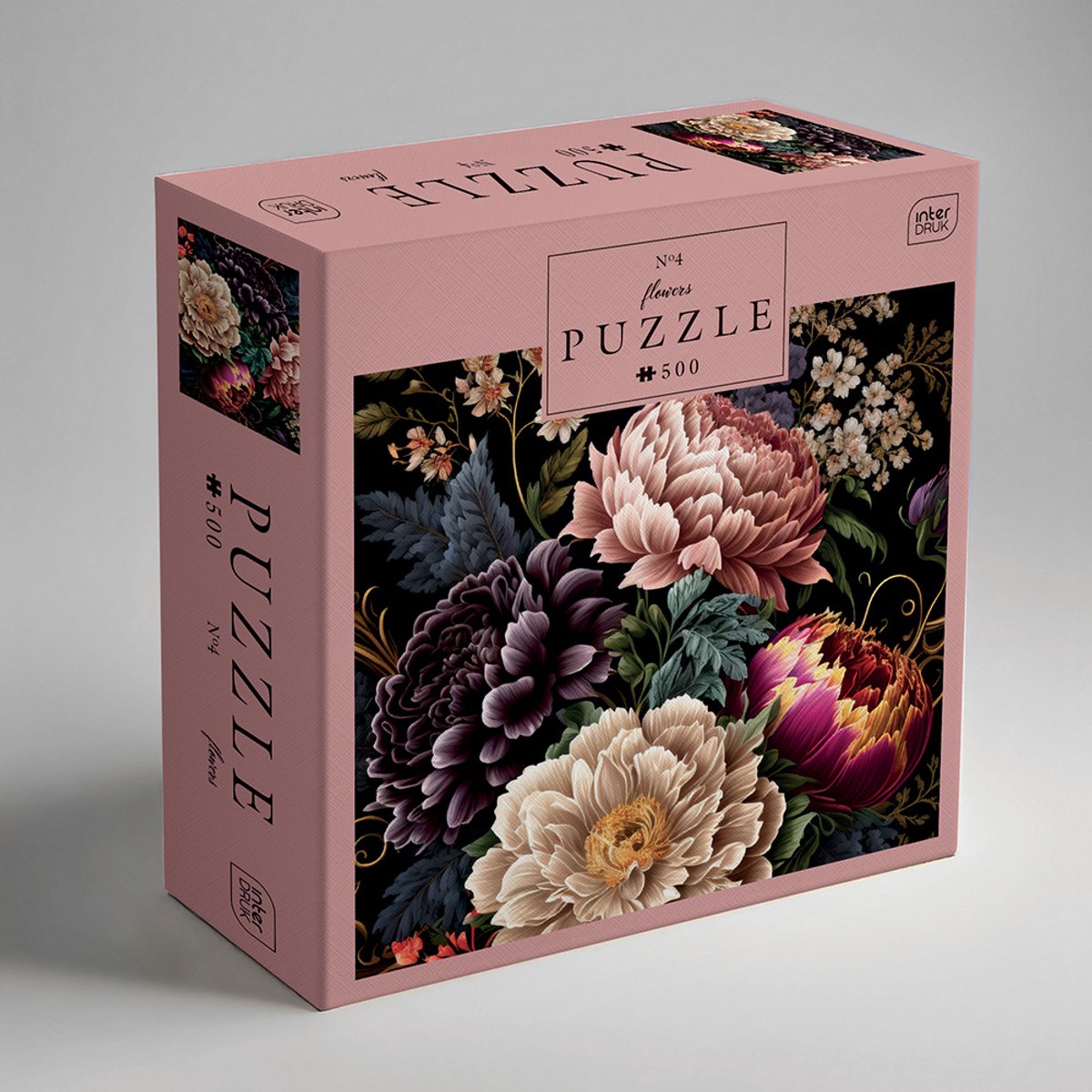 PUZZLE - 500 STUKJES - Interdruk Puzzel Kleurrijke Bloemen - GERONIMO GAMES