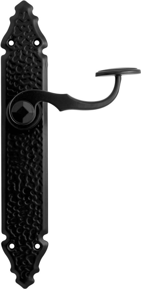 SnelShoppen - Deurhendel Set - Mat Zwart Ergonomisch - 272 x 45 mm - Ideaal voor Binnen- en Buitendeuren - Perfecte Afwerking voor Modern Design
