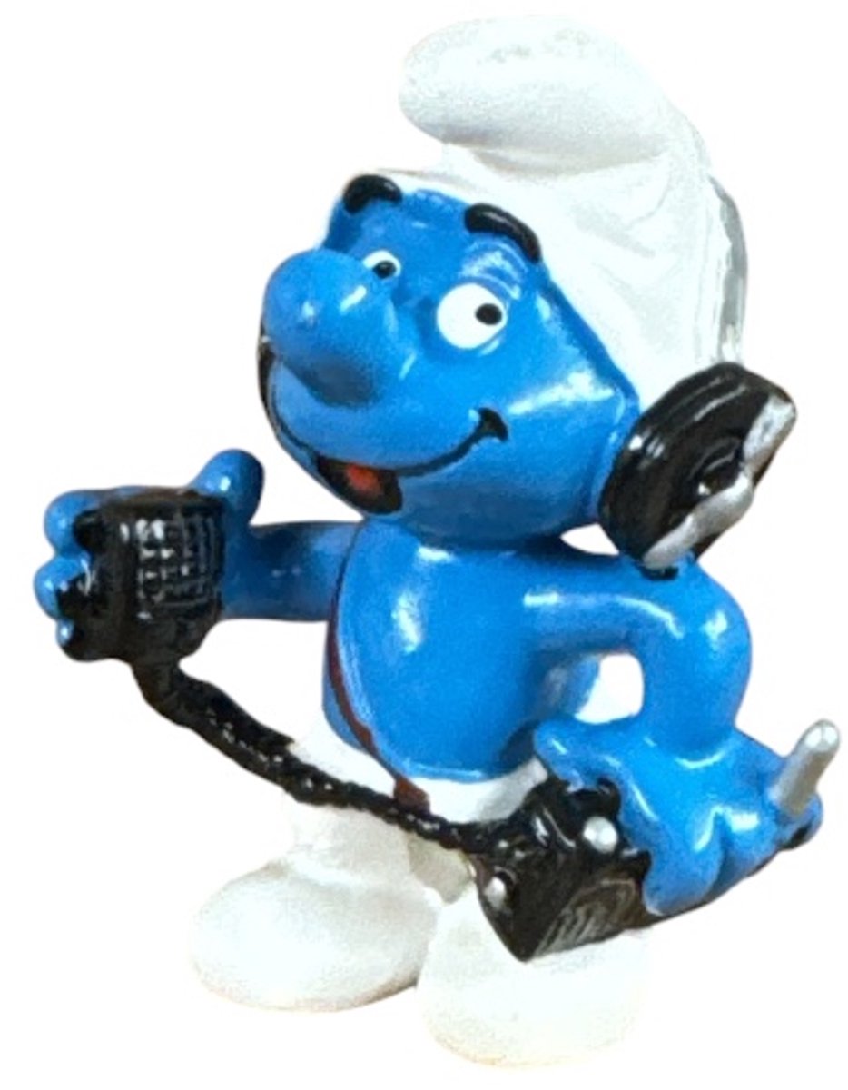 Journalist smurf - Schleich speelfiguurtje - de smurfen - 6 cm
