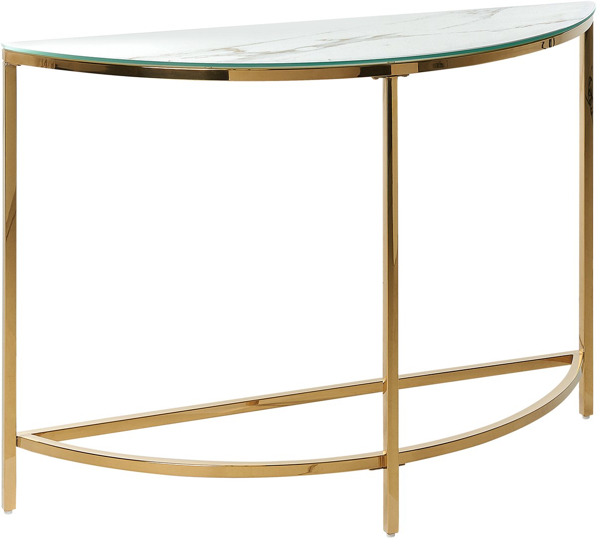 ORITA - Consoletafel - Wit - Veiligheidsglas