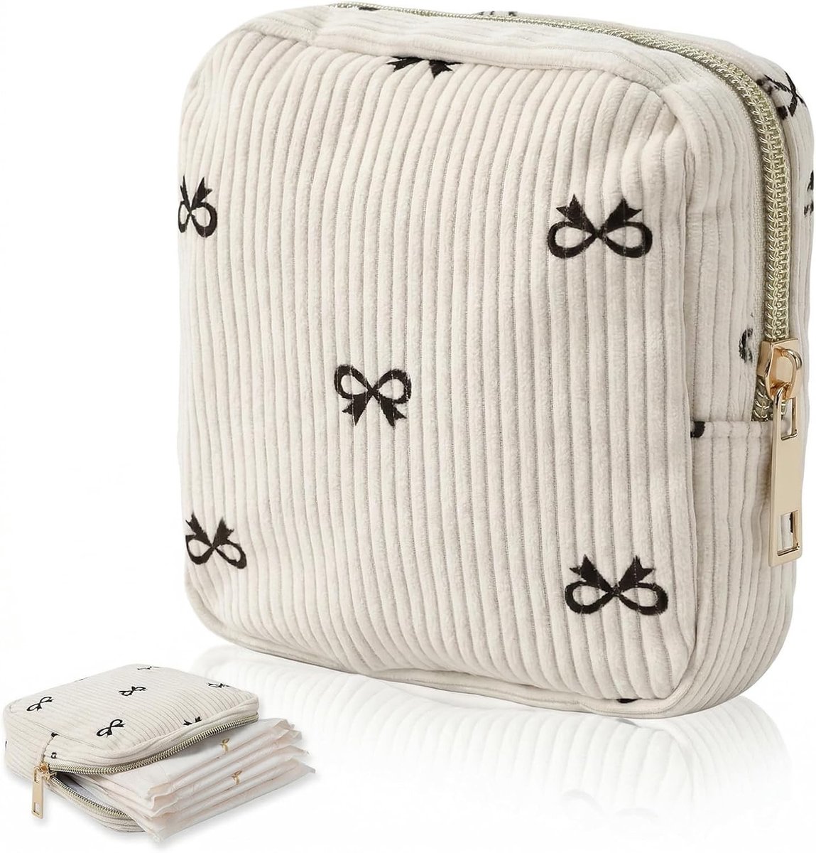 Opbergtas voor maandverband, compact en stijlvol, ideaal voor meisjes en vrouwen, perfect voor school en onderweg