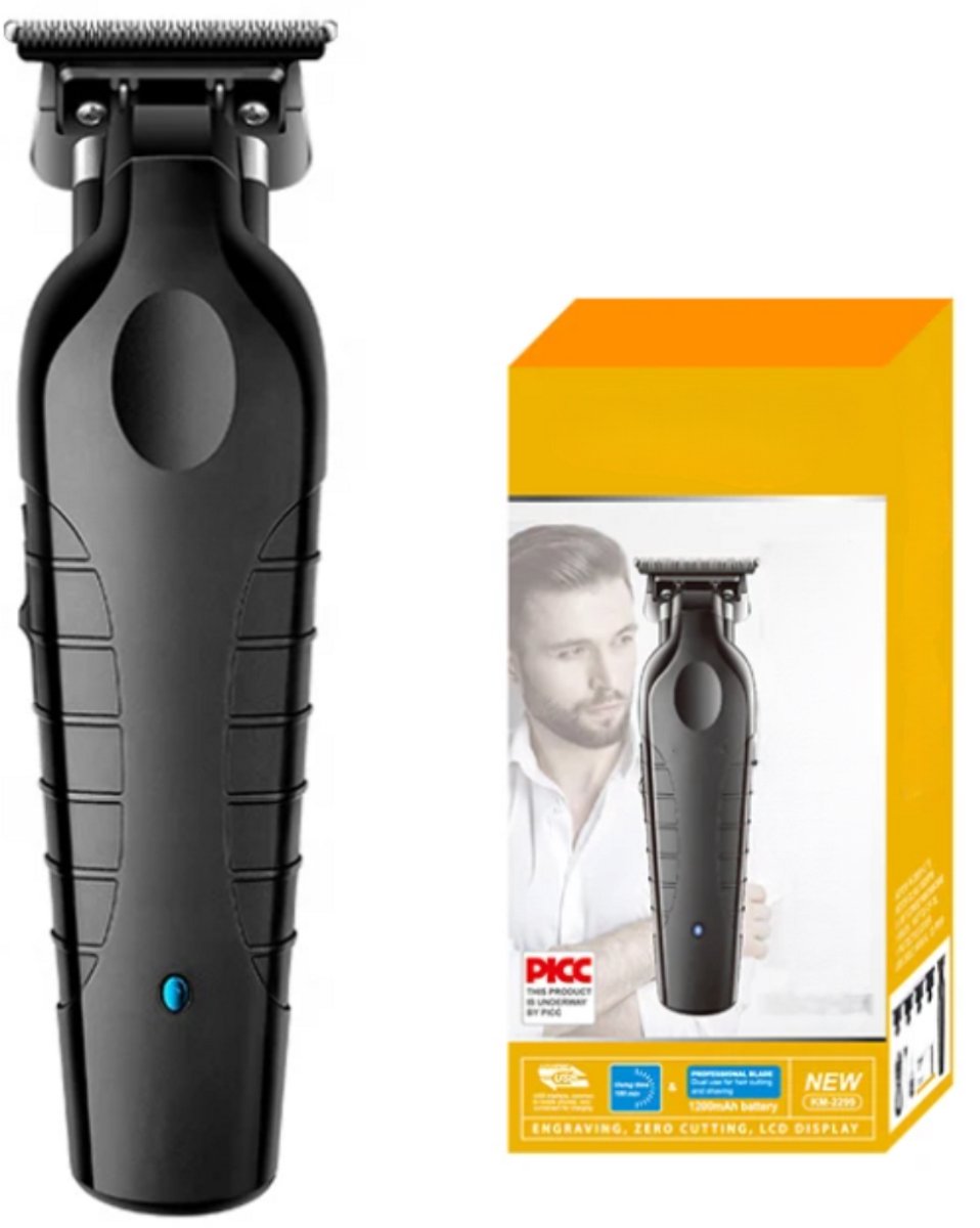 YASATI Baardtrimmer – Zwart – Precisietrimmer met 1–5 mm Opzetkammen – Draadloos & USB-oplaadbaar