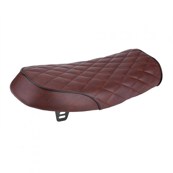 Dailygoods - Retro Motorfiets Racing Seat - Bruin PU Leer voor Diverse Modellen