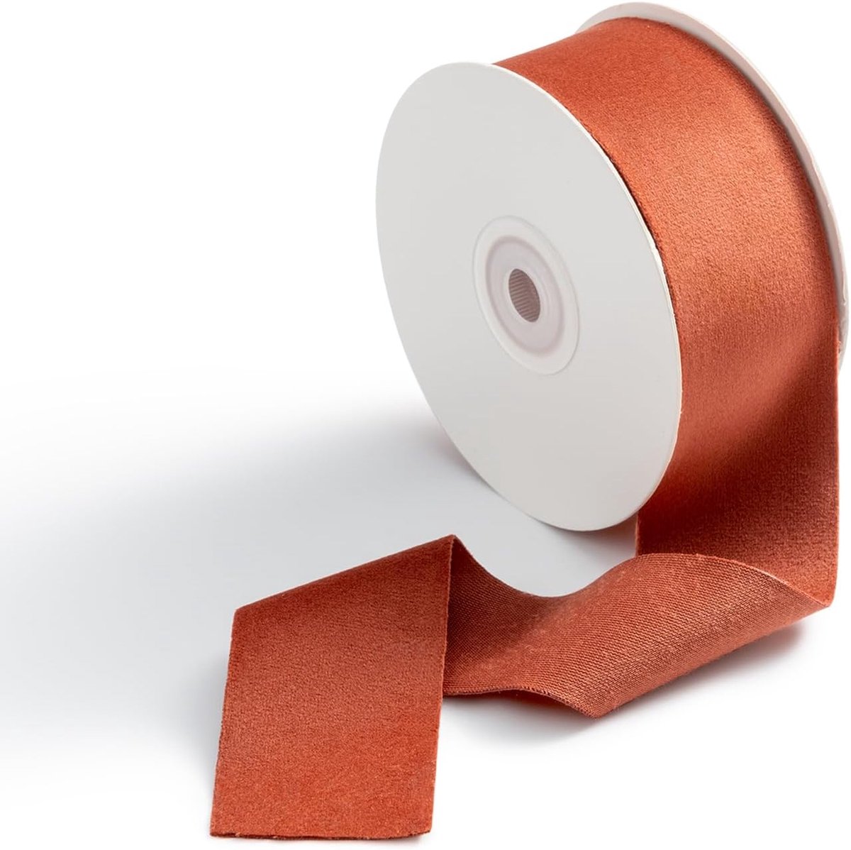 SnelShoppen - Velours Ribbon Terracotta 3.8cm x 9m - Decoratieve Cadeau Ribbons voor Feestjes, Bruiloften, Kerst en Creatieve Verpakkingen
