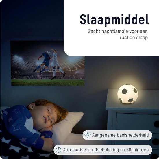 voetbal LED-lamp, 3D siliconen nachtlampje met kleurwisseling in voetbalontwerp, ideaal als verjaardagscadeau voor jongens, decoratieve lamp met 7 verschillende kleuren — afbeelding 2
