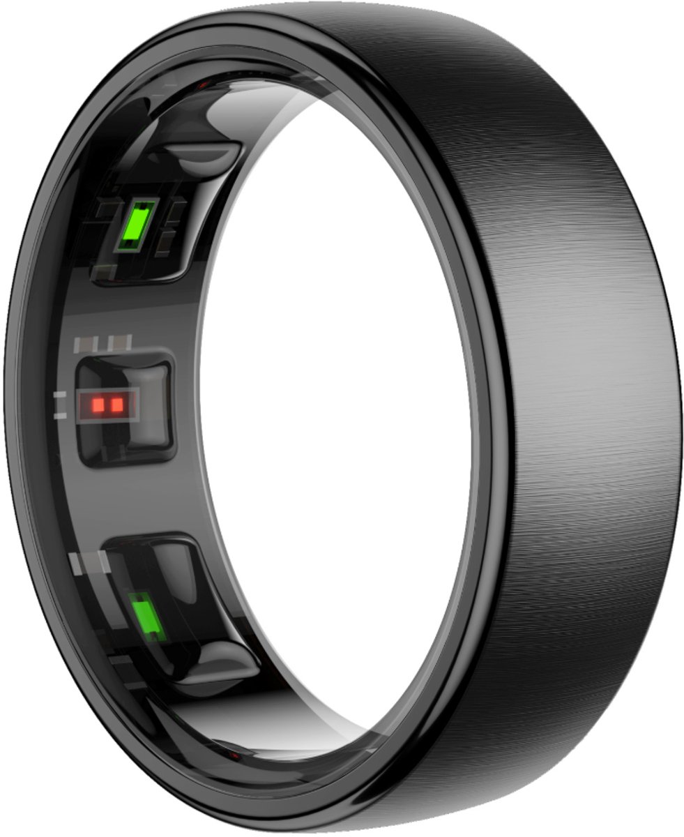 Slimme Ring van Roestvrij Staal – Slimme Ringen voor Mannen en Vrouwen – 5 ATM Waterdicht – Fitness Tracker Ring – Slaap Tracker Ring – Hartslagmeter – Slaapring