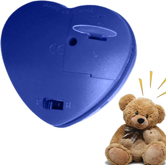 Opnameapparaat Knuffel - Stemrecorder Speelgoed - Persoonlijke Boodschap - 60 Seconden Opname - 5 x 5 x 3 cm - Wit — afbeelding 5