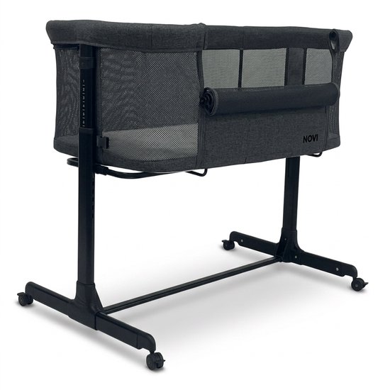 Novi Baby® Kyan Co-Sleeper - Donker Grijs/zwart - Wieg