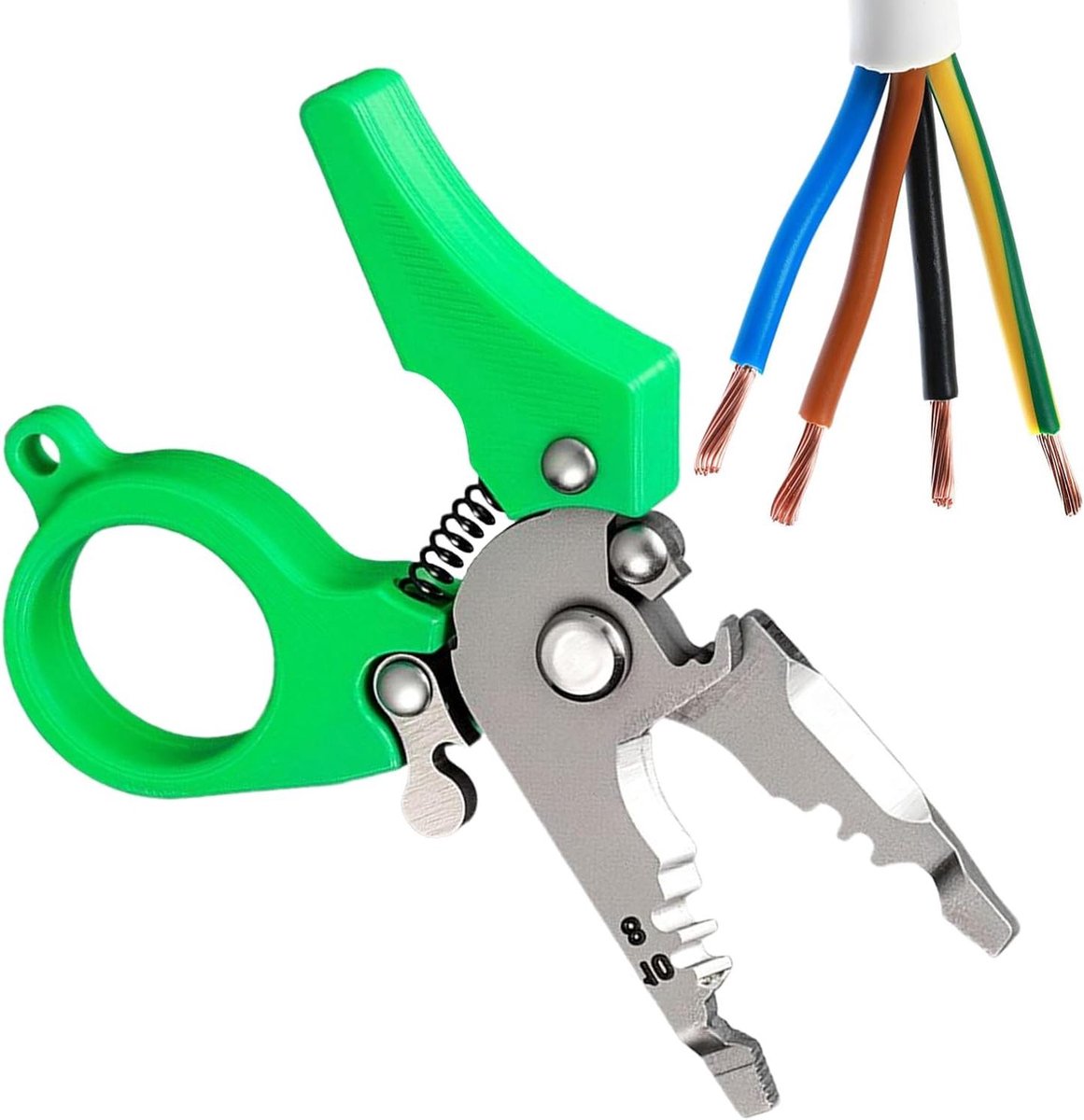 Multifunctionele Kabelstripper - Draadstripper Krimptang - Elektrisch Werk - Ergonomische Handgreep - 12 x 5 cm - Niet gespecificeerd