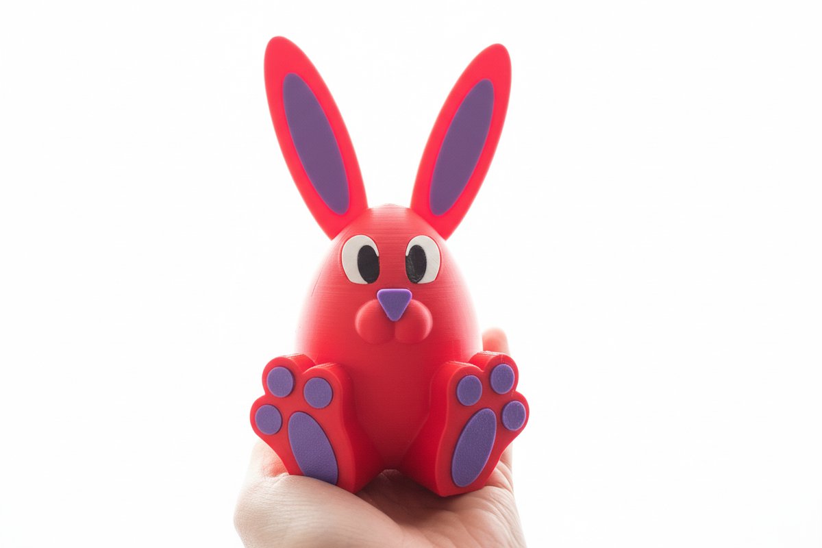 3D-geprint Paashaas Beeldje – Schattige Paasdecoratie
