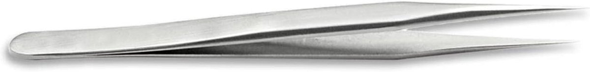 Mini Pincet - Precisie Tang - Fijn Werk - Inclusief Tips - 80 mm - Zilver