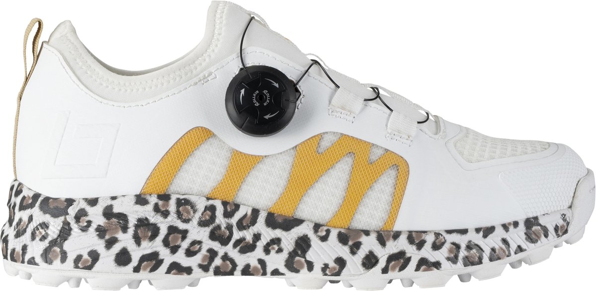 Brabo Elite QuickLock Senior Turf Hockeyschoenen White/Leopard