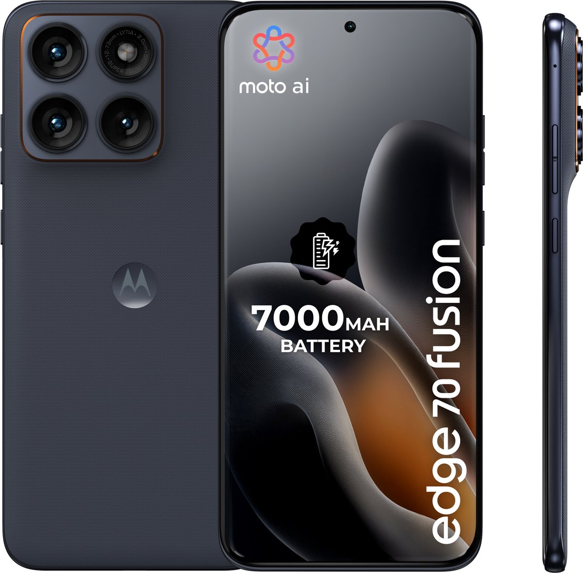 Motorola moto edge 70 fusion - 7000 mAh - 8/256GB - PANTONE Silhouette