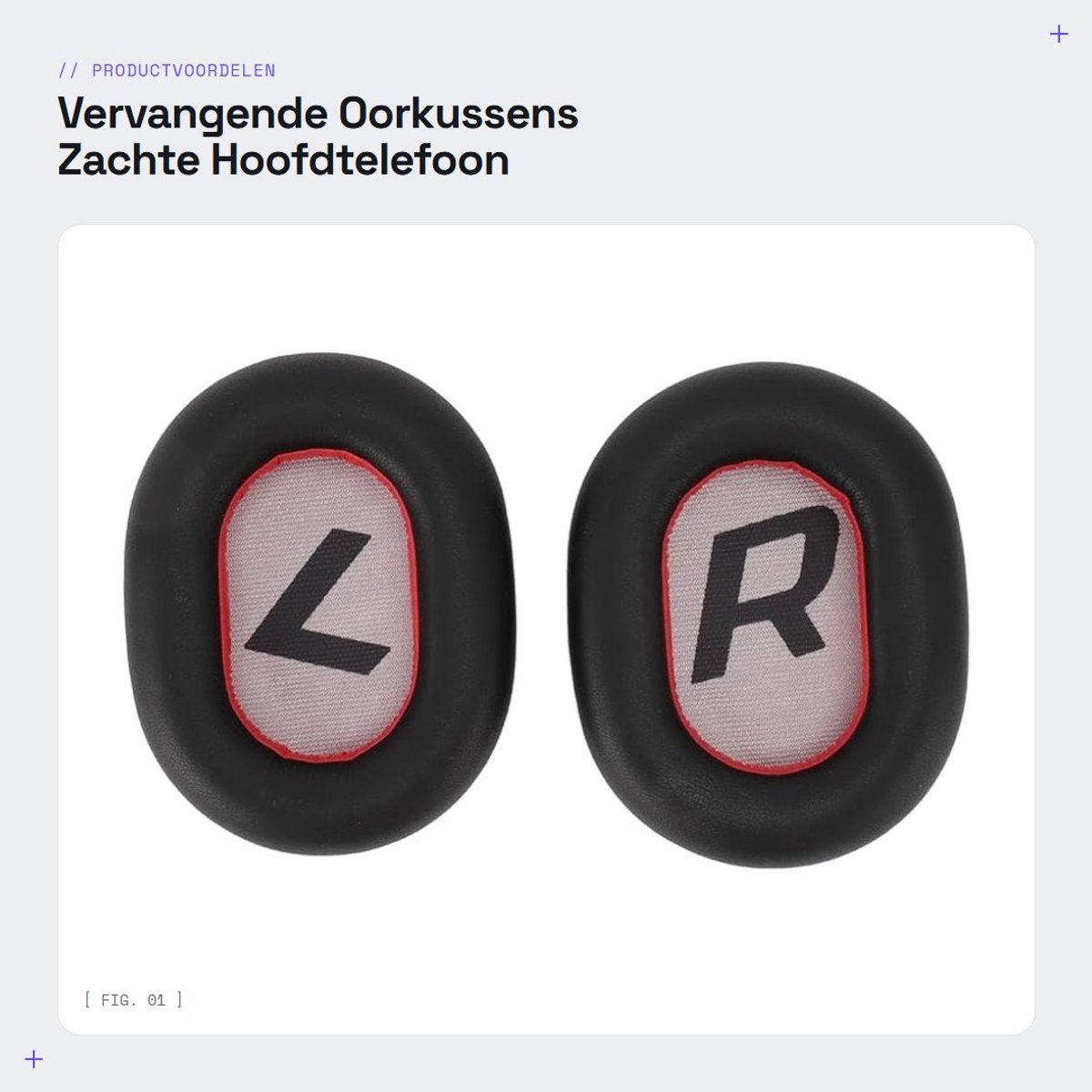 Dailygoods- Oorkussens Vervangend voor Backbeat Pro2 SE - Eiwitleer/Spons - Comfortabel - Geluidsisolatie - Brede Compatibiliteit - Ideale Vervanging - Hoofdtelefoon Oorkussens