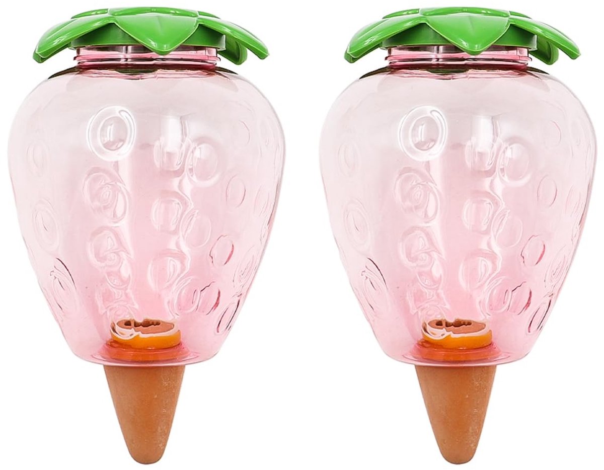 Dailygoods- Bewateringsballen 500 ml - Aardbeientype - Plantenwater - Wateropslag - Vakantietuindecoratie - Schattig ontwerp - Zelfbewateringssysteem