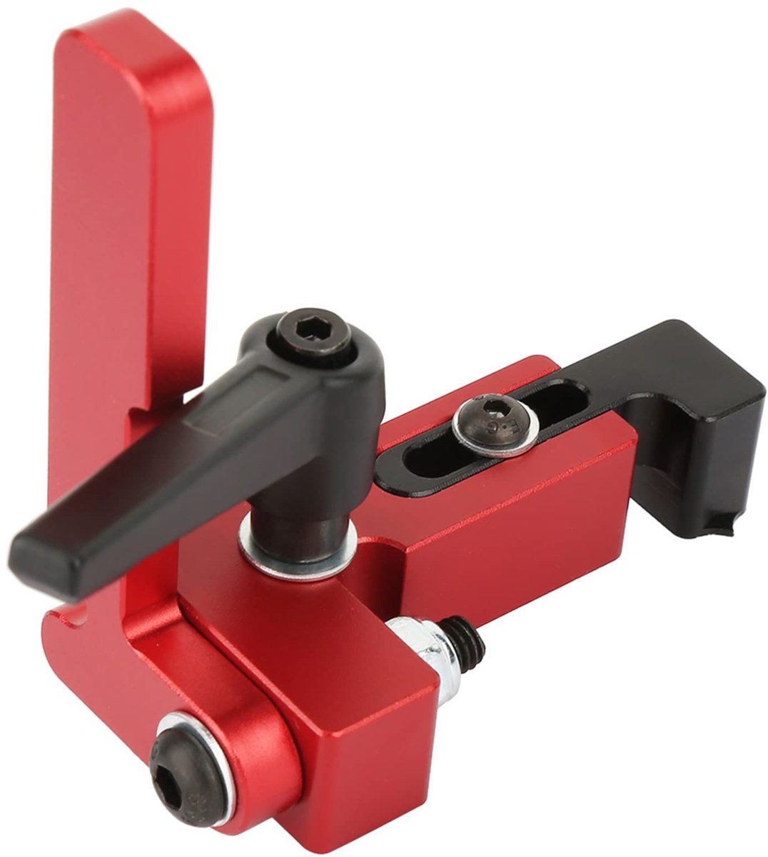 Dailygoods- Hoekaanslag Type 75 - Nauwkeurig Lengtebegrenzingsapparaat - Gereedschap voor Houtbewerking - Gelegeerd Staal - Eenvoudig te Bedienen - Afmetingen 8 x 7,3 x 5,4 cm - Verstekstop
