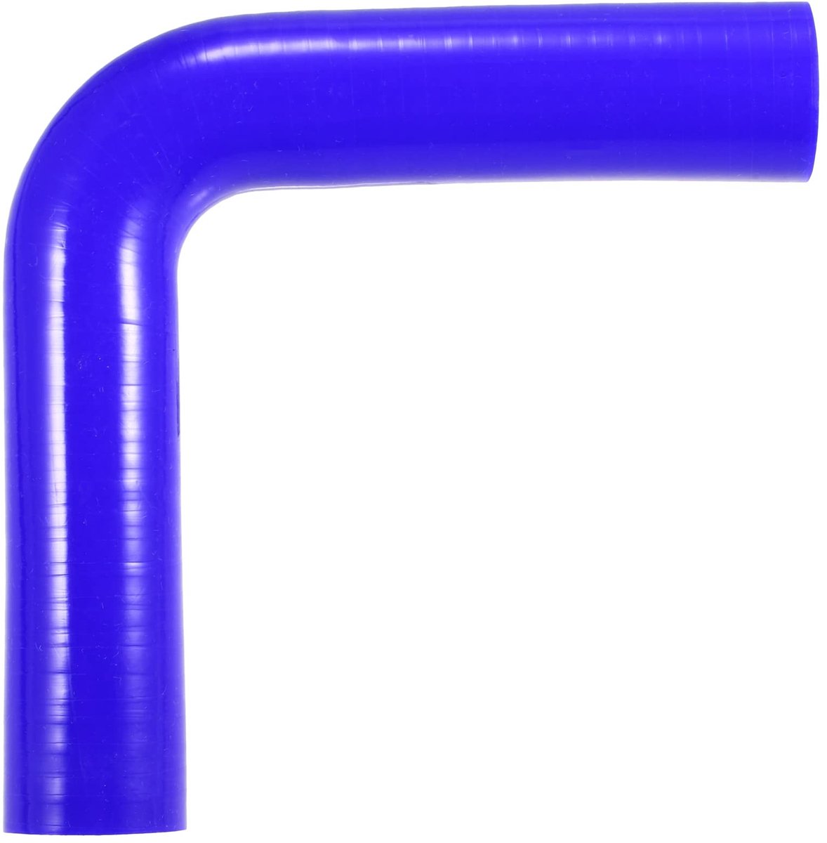 Dailygoods- Koppelstuk Universeel 28mm - Silicone Slang - 90 Graden Elleboog - Zwart/Blauw - Schokbestendig - Lange Levensduur - Siliconenslang