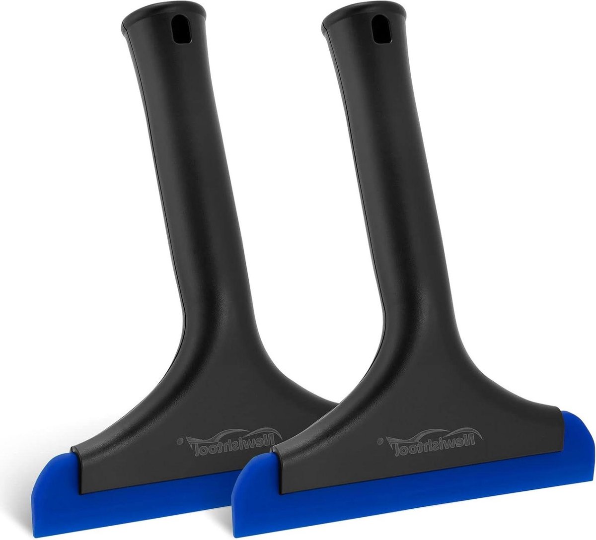 Siliconen Wisser - Glasreiniger - Streeploos Reinigen - Flexibel Zacht Blad - 2 stuks 15cm - Blauw