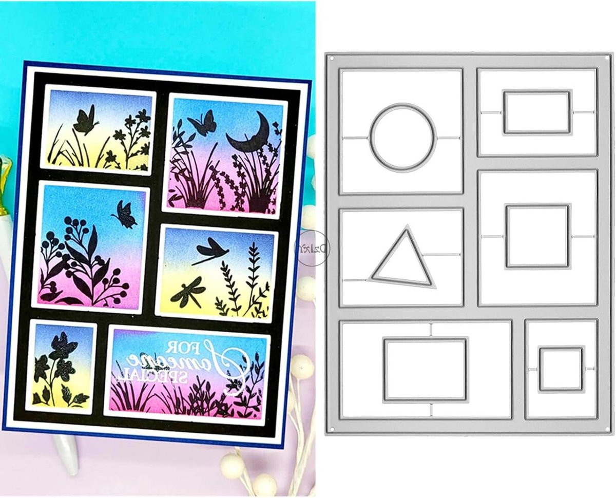 Metaal Snijmal - Papier Die Cuts - Kaarten Maken - Koolstofstaal - Set - Zilverkleurig