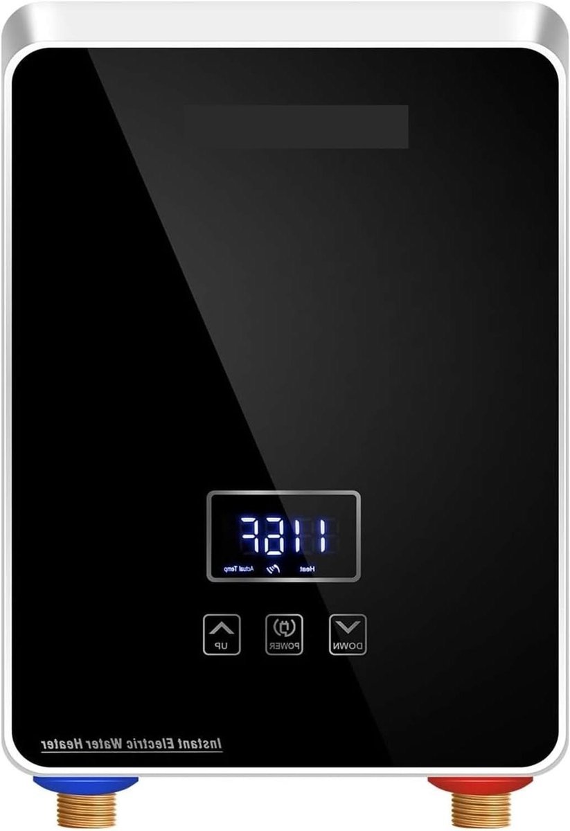 Tankloze Waterverwarmer - Elektrische Boiler - Direct Warm Water - Digitaal Display - 5.5 kW Vermogen - Zwart