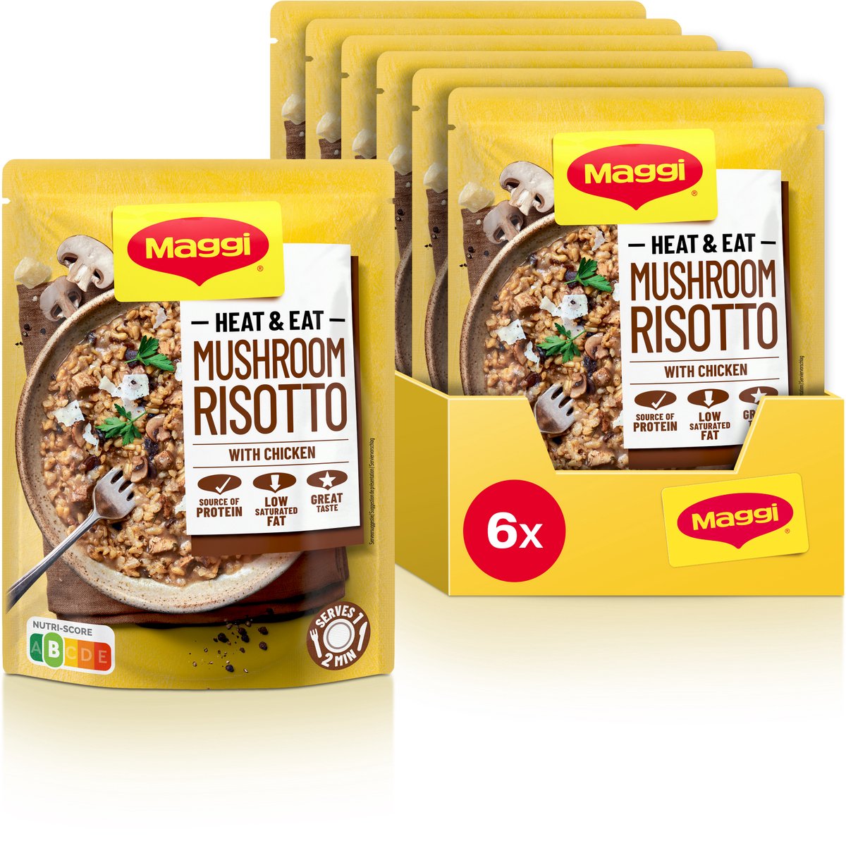 MAGGI Heat&Eat Risotto with mushroom 6x280g