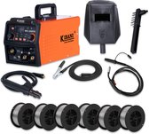 Kibani Lasapparaat MIG-300PRO - Incl. 6 Rollen Lasdraad - IGBT-Inverter-Technologie - Semi-Automatische Omvormer - Lasapparaat Elektrisch - MIG - MMA - TIG