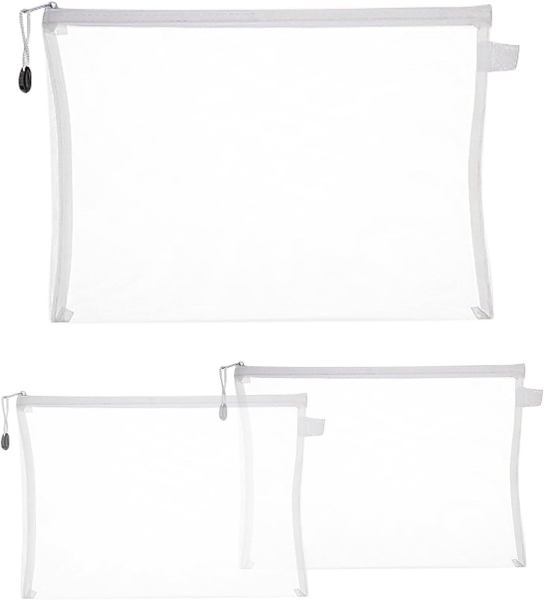 Puzzel Opbergboekje - Ritszakken Organizer - Spullen Sorteren - Extra Doorzichtige Zakken - 34 x 25 cm - Meerkleurig