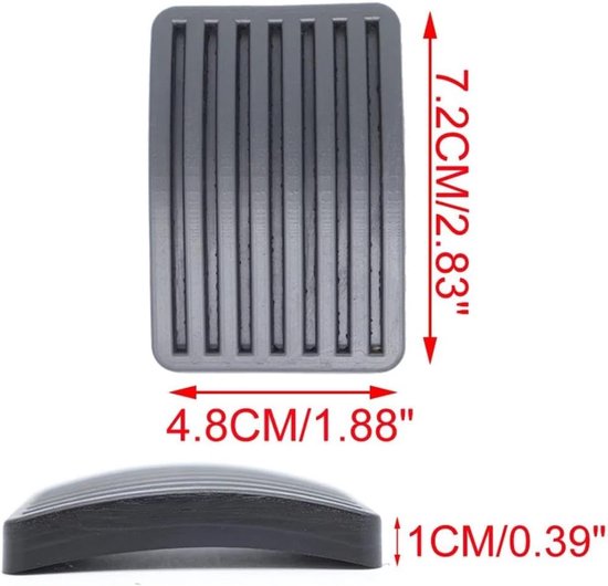 Auto Pedaalhoezen - Rem Pedaal Rubber - Verbeter Rijervaring - Antislip Ontwerp - 2 Stuks - Zwart — afbeelding 4