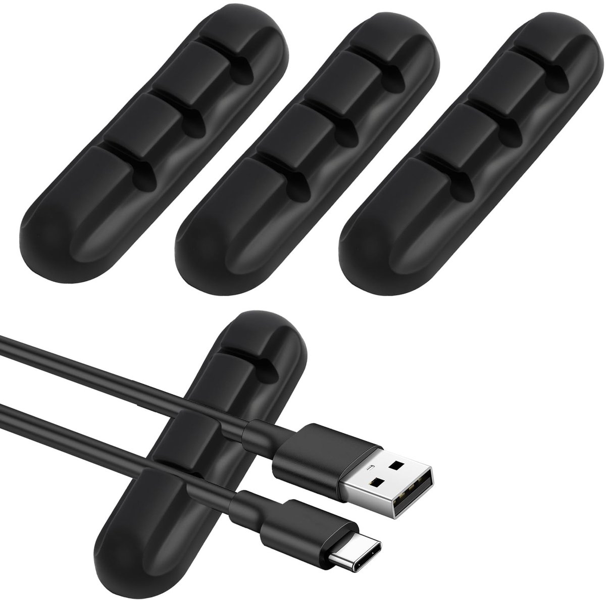 Dailygoods - 3 Stuks Kabelclip-Organizer voor Kabelbeheer