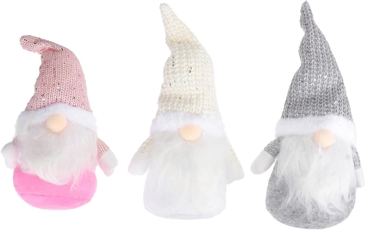 Kerst Gnoom Pop - Kabouter Decoratie - Feestelijke Sfeer - Schattig Ontwerp - 28.5 cm Hoog - Multicolor