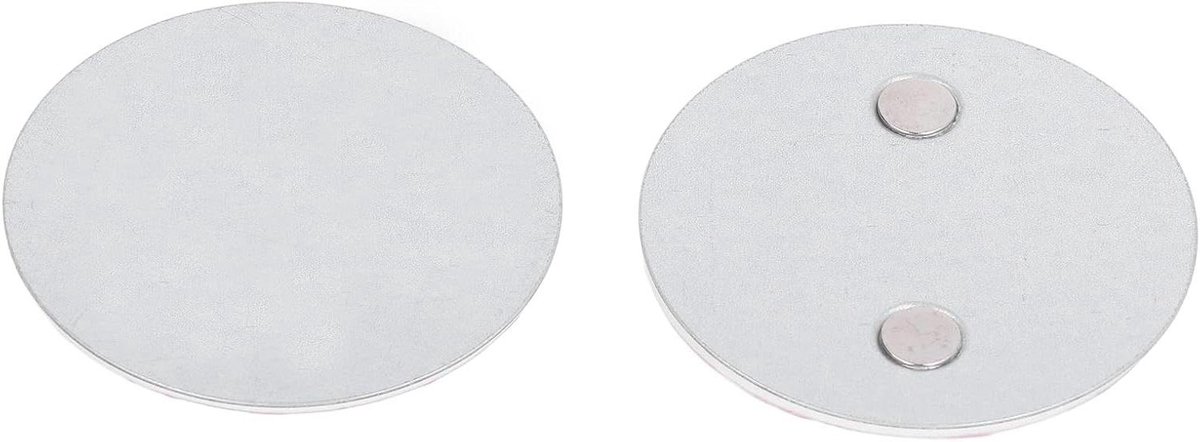 Magnetische Rookmelder Montagepad - Installatiegereedschap Brandalarm - Veiligheid Installeren - Boorvrije Montage - 70 Mm Diameter - Zilverkleurig