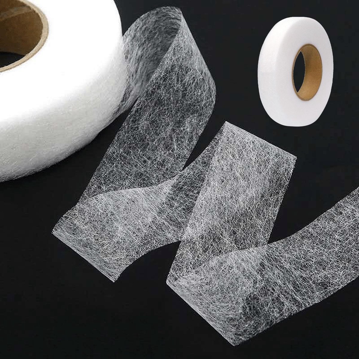 Dailygoods- Zoomtape Zelfklevend 64m - Stofwand - Zoom Tape - Hem Tape - Naad Tape - Verstelbaar in Breedte - Stofband