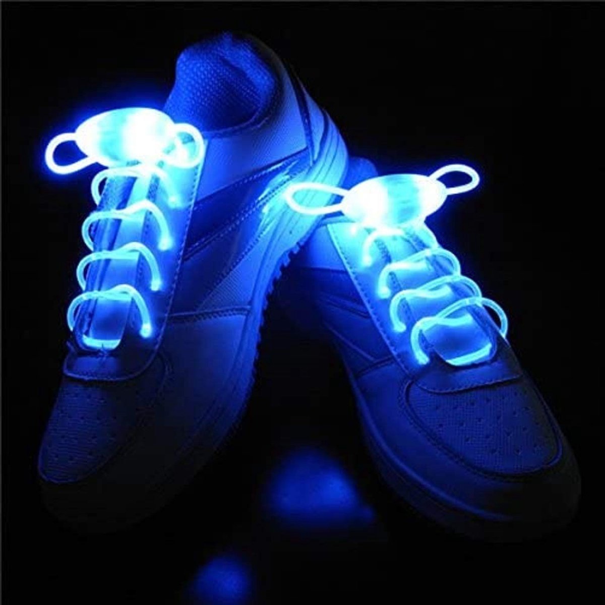 Dailygoods - Led Veters - Veiligheid Licht - Luminescent - Blauw - Schoenveter - Hardlopen - Meerkleurig