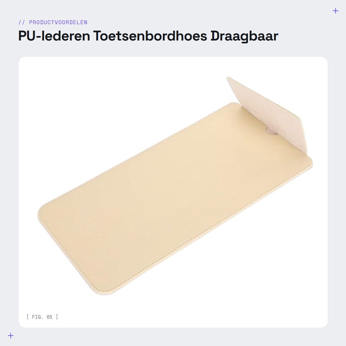 Dailygoods- Toetsenbordhoes Schokbestendig - Toetsenbord Bescherming - Draagbare Hoes - Kunstleer - Stofdicht - Geschikt voor K380 - Toetsenbordcase