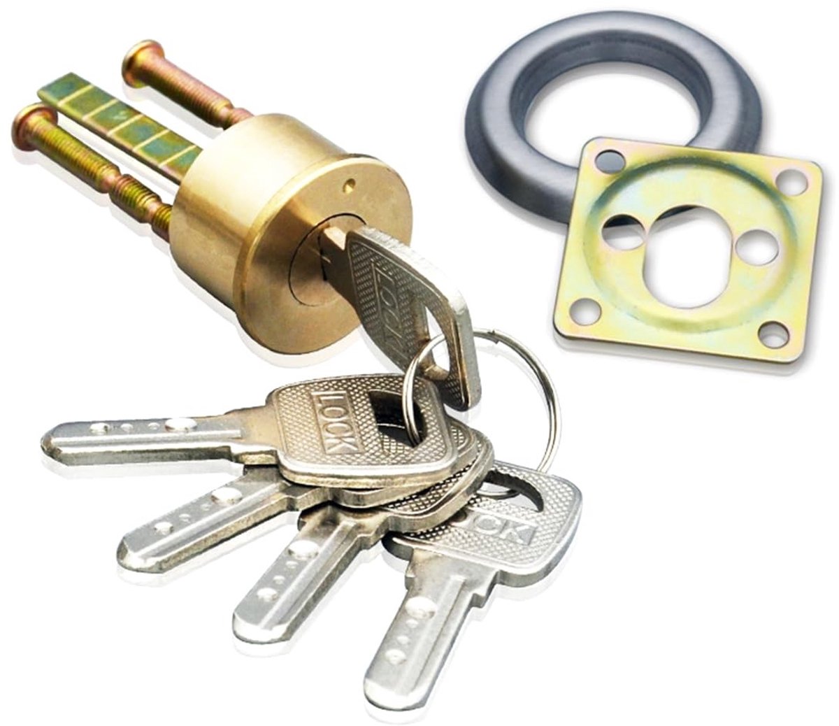 Dailygoods- Deurcilinder Antidiefstal - Messing Slot - 6 Sleutels - Duurzaam - Beveiligingsdeur - Ideaal voor Woning en Kantoor