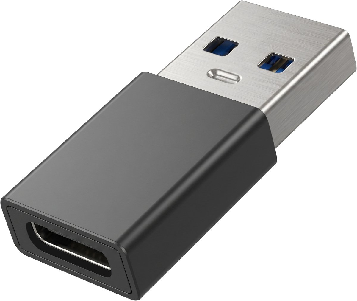 Blue Star, Adapter USB-C Vrouwelijk naar USB 3.0 Mannelijk Hoge Snelheid 5Gbps, Zwart
