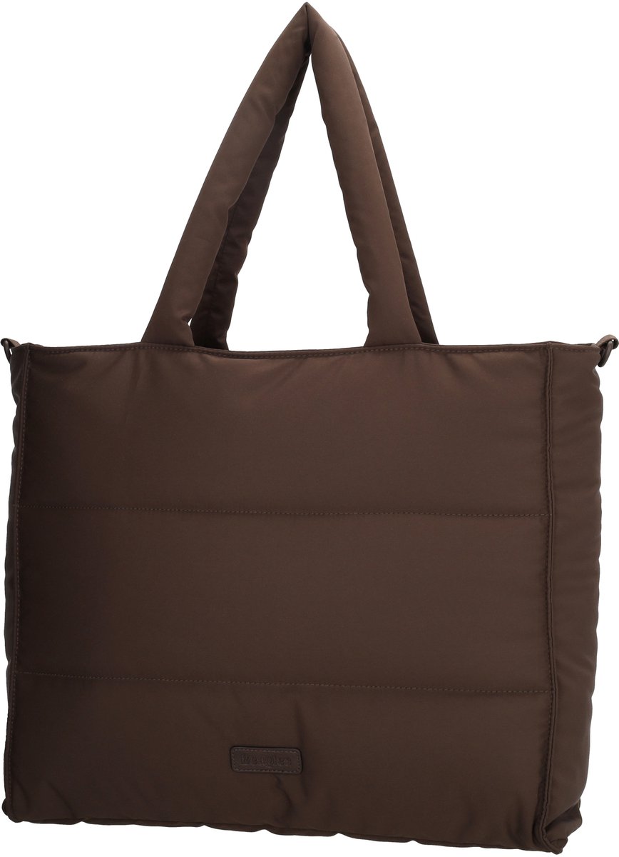 Beagles Calvia Shopper - Hand & Schoudertas - Soft Puffer - Dames Tas - Tote Bag - Dames Tas - Donkerbruin