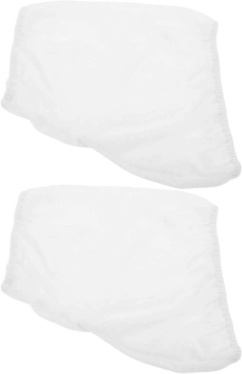 Schaatsbeschermers - Schoenhoezen - Schaatsen Beschermen - Zacht Pluche Materiaal - 21 x 18 cm - Wit