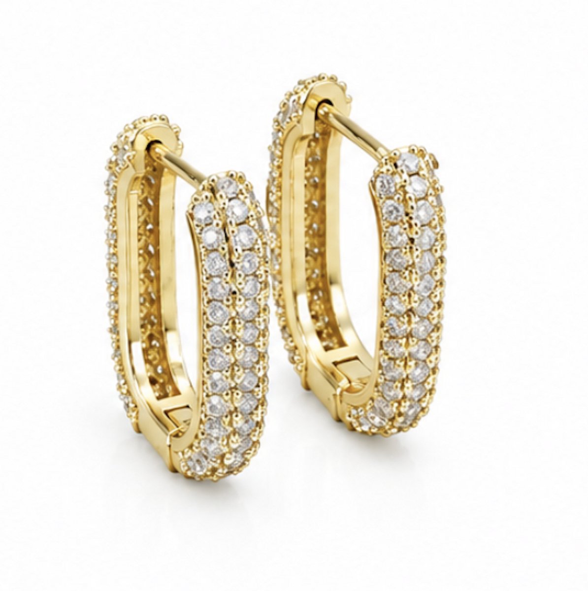 Oorbellen- Goudkleurig - Verguld - Roestvrijstalen oorbellen - sieraden – Cadeau tip – Hip - Trendy