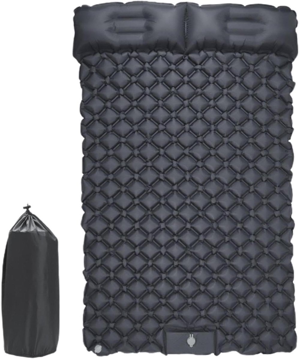 Campingmatras 2 personen - Luchtbed kamperen - Buiten slapen - Met ingebouwde voetpomp - 180 x 120 x 14 cm