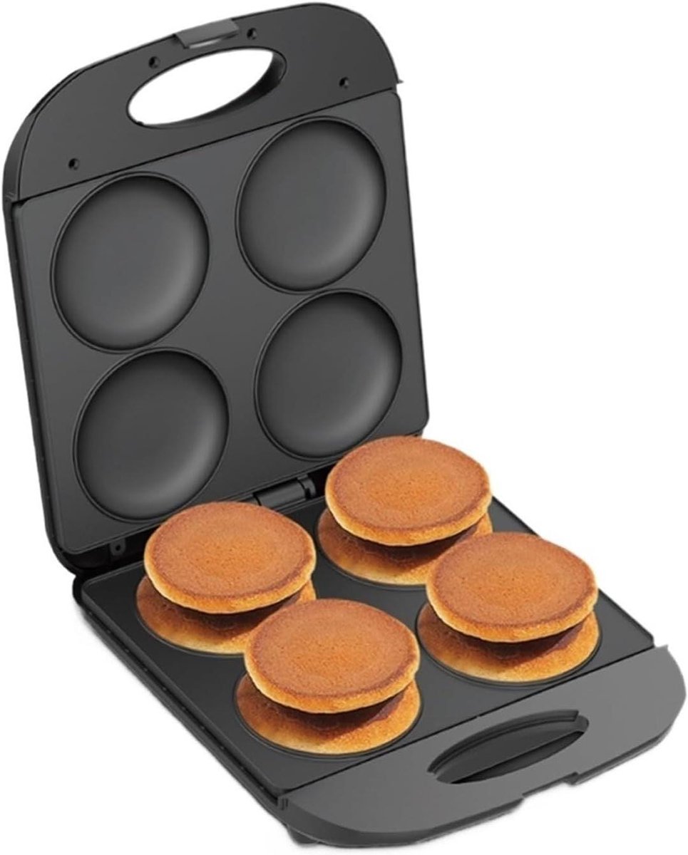 Elektrische Taartmaker - Muffinmachine Ontbijt - Snelle Maaltijden Bereiden - Antiaanbaklaag - 25 x 35 x 10 cm - One Color