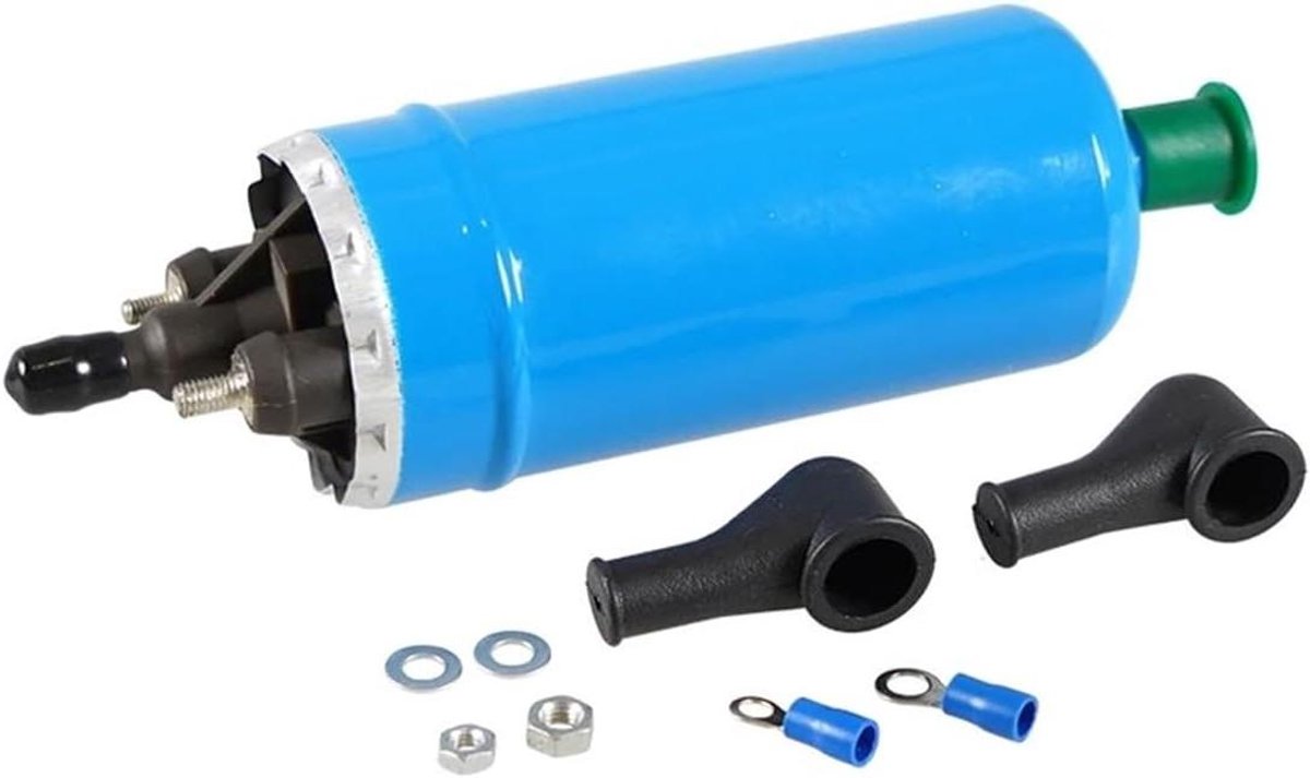 Elektrische Brandstofpomp - Brandstofpomp Universeel - Motoronderhoud - Hoge Prestaties - 12V - Blauw
