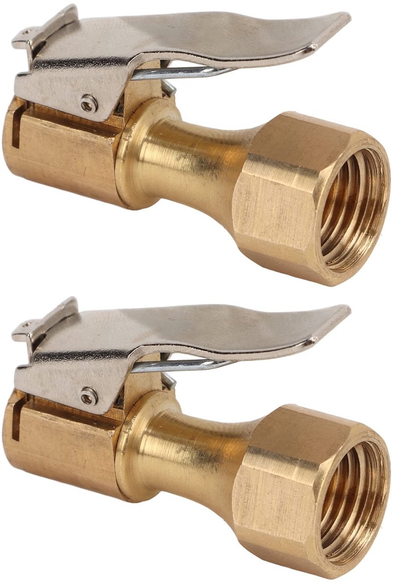 Dailygoods - Air Chuck Vergrendeling - Bandenpomp Adapter - Universeel - Messing Nozzle - Geschikt voor Inflators - Handige Connector