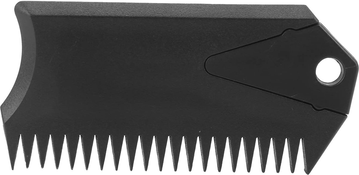 Dailygoods- Waskam Draagbaar - Surfplank/Wax Verwijderingskam - Gemaakt van Hoogwaardig PVC - Lichtgewicht en Duurzaam - Geschikt voor Drukbuigingen - Verbeterde Tractie - Waxkam