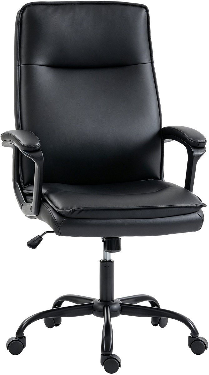Homcom bureaustoel-PU-66 x 70 x 119 cm-Zwart