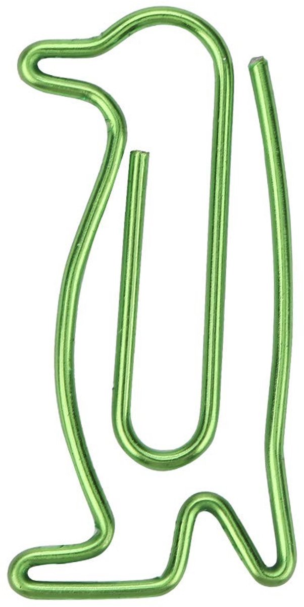 Dailygoods- Papieren Clips - Schattige Dierenvorm - Metalen Klemmen - Duurzaam Materiaal - Opbergdoos - 35x15 mm - Paperclips